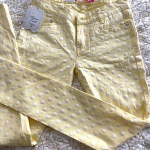 Light yellow skinny jeans size 9